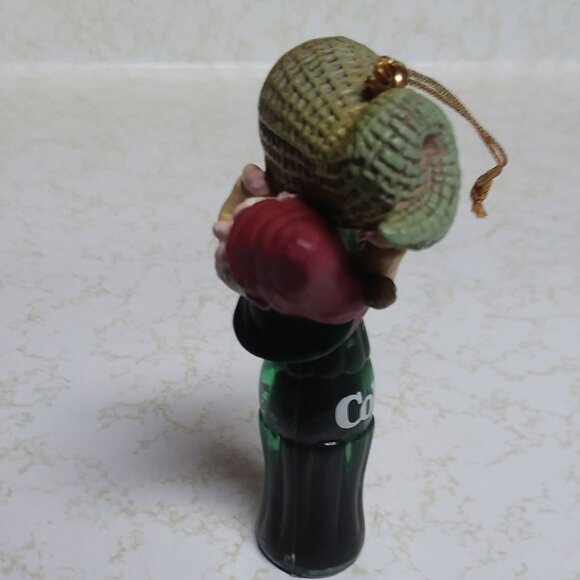 Coca-Cola Bottling Works Collection Christmas Ornament Elf with Bottle of Coke - Picture 3 of 8